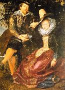 Peter Paul Rubens Rubens with His First Wife, Isabella Brandt, in the Honeysuckle Bower USA oil painting artist